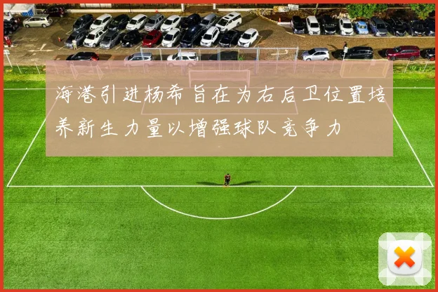 海港引进杨希旨在为右后卫位置培养新生力量以增强球队竞争力
